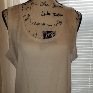 St Johns Bay sleeveless white tank top